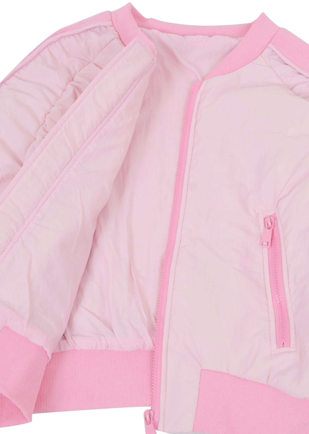 Two Tone Zip-Up Puffer Jacket for baseball