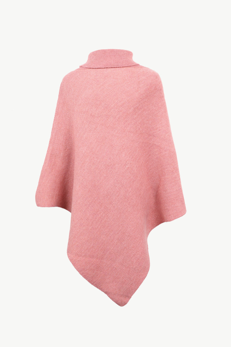Pink poncho on a white background