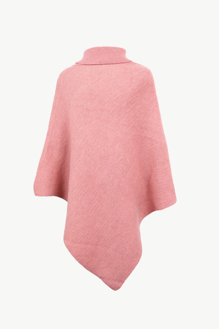 Pink poncho on a white background