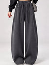 Drawstring Wide-Leg Casual Pants