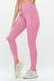 Pink Corset leggings Soft Body Shaper with Pockets