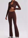 Ladies Seamless Criss-Cross V-Neck Tank and Leggings Active Set