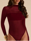Mock Neck Long Sleeve Bodysuit