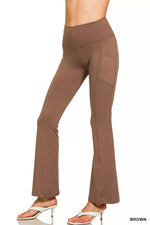 Brown pants on a white background