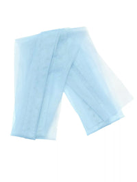 Light blue fabric on a white background