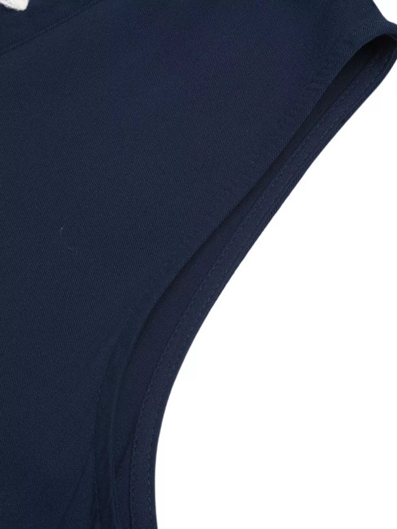 Navy blue swimsuit on a white background