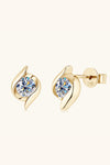 1 Carat Moissanite 925 Sterling Silver Stud Earrings For Women