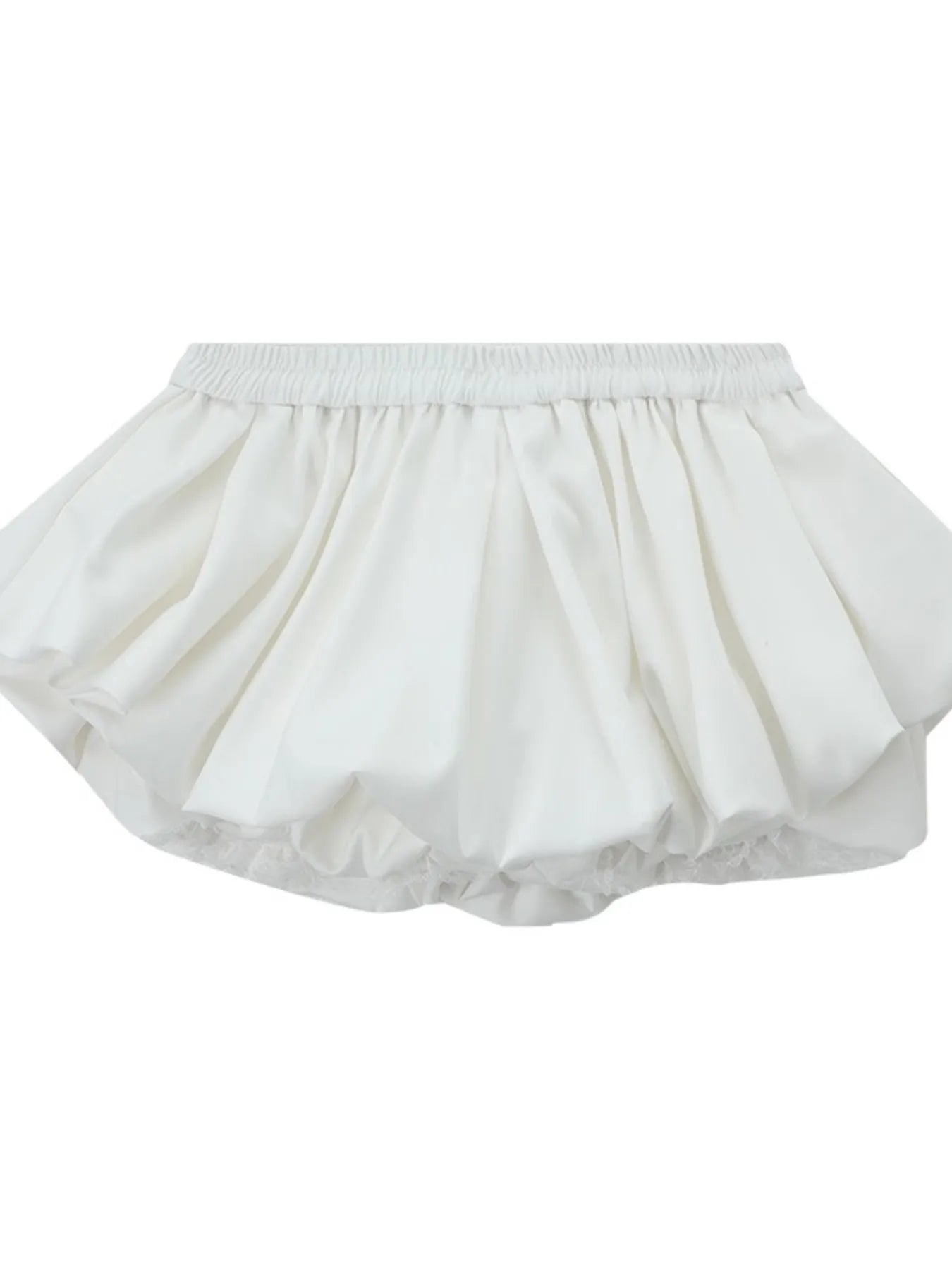 White skirt on a white background