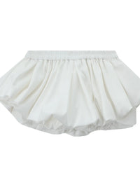 White skirt on a white background