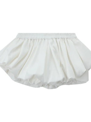 White skirt on a white background