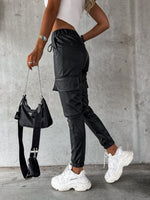 Ladies Luxurious Drawstring Pants with Pockets