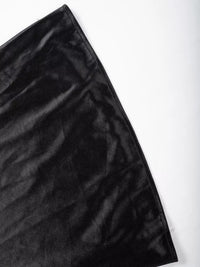 Black fabric with a subtle pattern on a white background