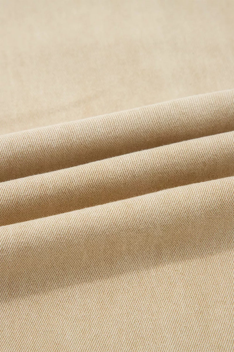 Close-up of beige fabric with folds