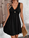 Sleeveless V-Neck A-Line Dress