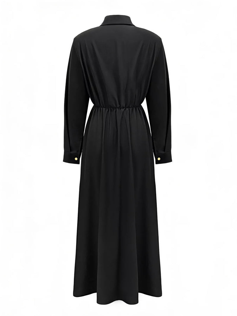Black dress on a white background