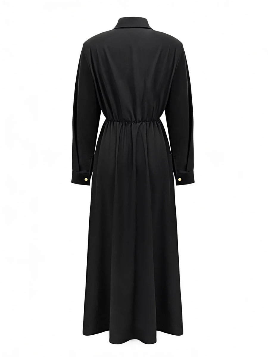 Black dress on a white background