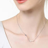 Women's Cross 925 Sterling Silver Moissanite Necklace