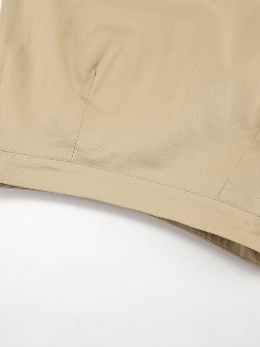 Close-up of beige fabric on a white background