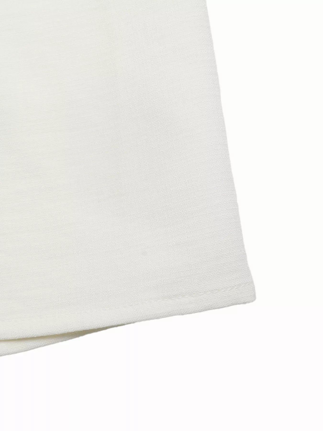 White fabric on a white background