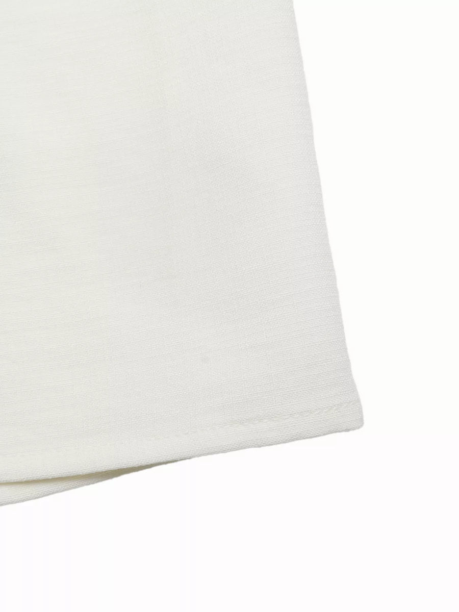 White fabric on a white background