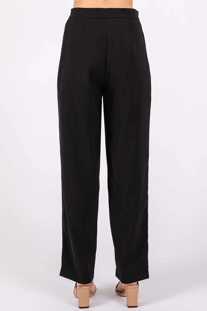 Black pants on a white background