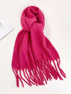 Fringe Solid Color Scarf