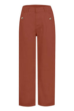 Red pants on a white background