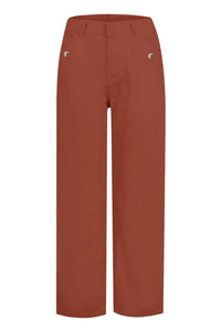 Red pants on a white background