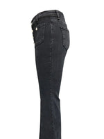 Black jeans on a white background