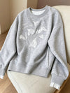 Floral Crew Neck Sweatshirt
