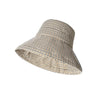 Gingham Pattern Wide Brim Bucket Hat