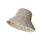 Checkered bucket hat on a white background