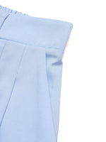 Light blue pants on a white background