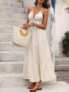 Halter Neck Tiered Dress