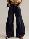 Women's Washed Wide Leg Jeans