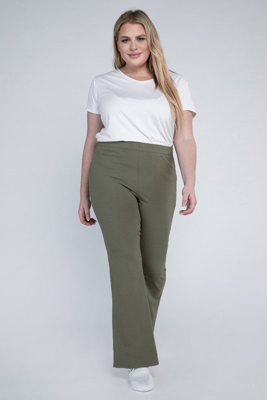 Plus Everyday Flare Bottoms green