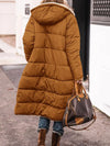 Women's Full Size Longline Sherpa-Lined Hooded Outerwear Plus Size