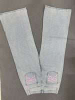 Full view of Washed Wide Leg Jeans