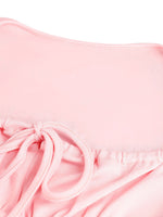 Close-up of a pink fabric texture