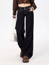 Low-Rise Wide-Leg Jeans