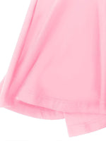 Close-up of a pink fabric texture on a white background