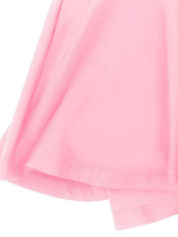 Close-up of a pink fabric texture on a white background