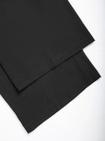 Two black sheets on a white background