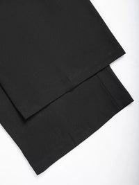 Two black sheets on a white background