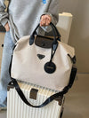 luxury Canvas Travel Bag with Detachable Strap For Women