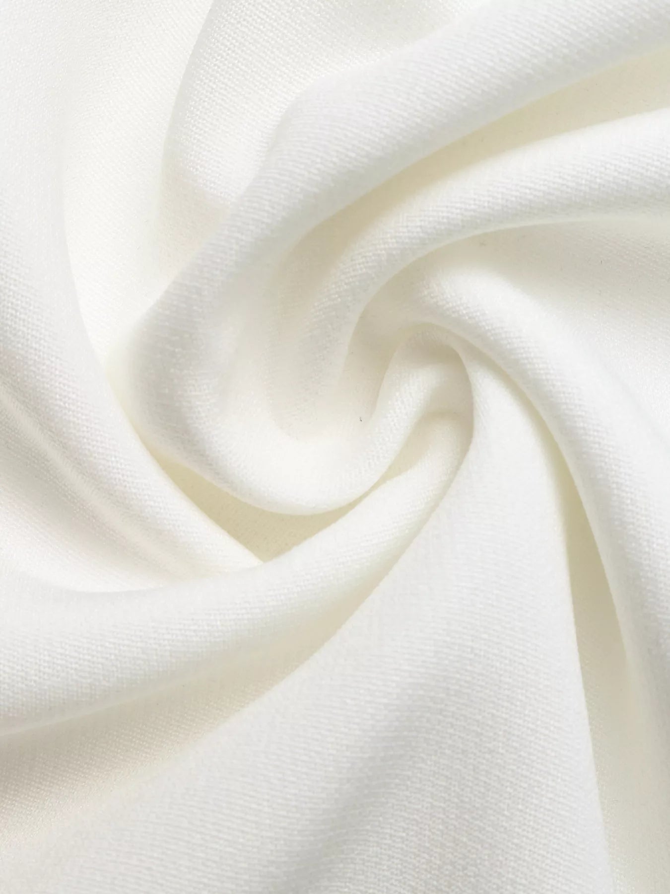 Close-up of white fabric with a soft texture