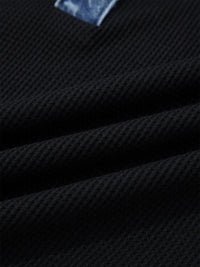 Close-up of black fabric texture