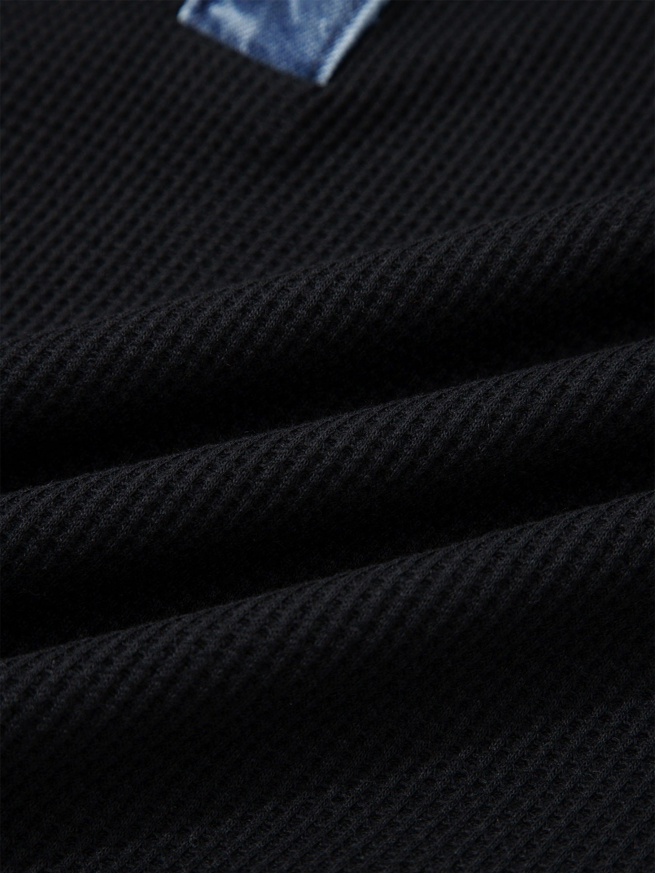 Close-up of black fabric texture