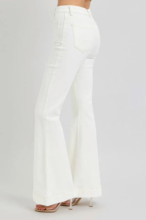 White pants on a white background