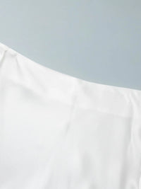 White fabric with a light blue background